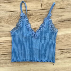 Aqua lace detailed cami
